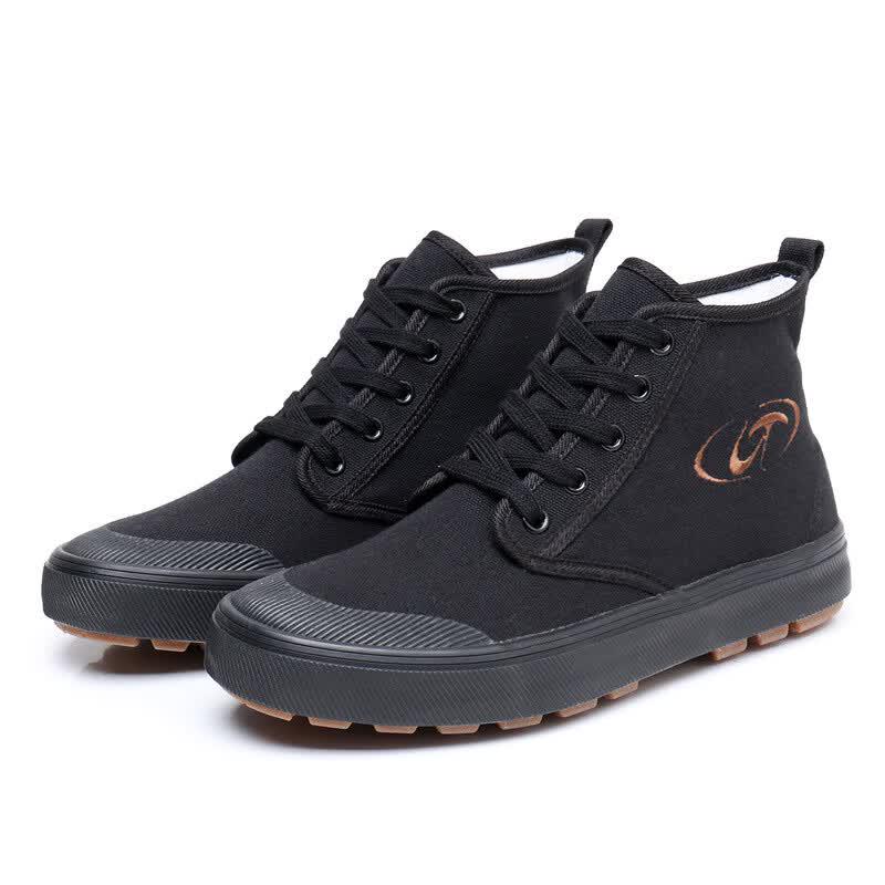Lutai Durable High-Top Canvas Work Shoes 37 чёрный