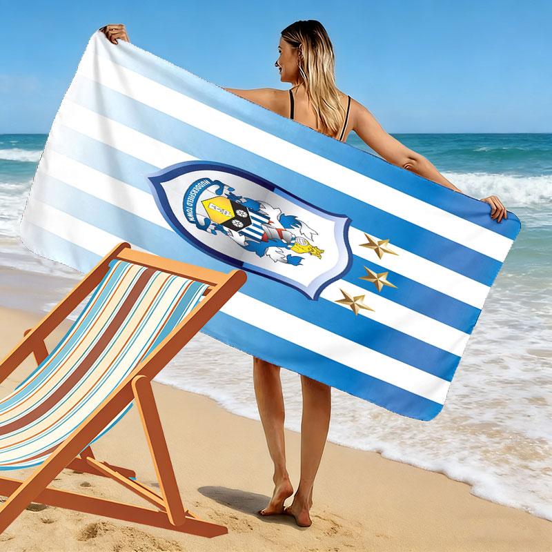 Huddersfield Logo Strandtuch, Großes Weiches Schnelltrocknendes Handtuch für Strand Camping Schwimmen