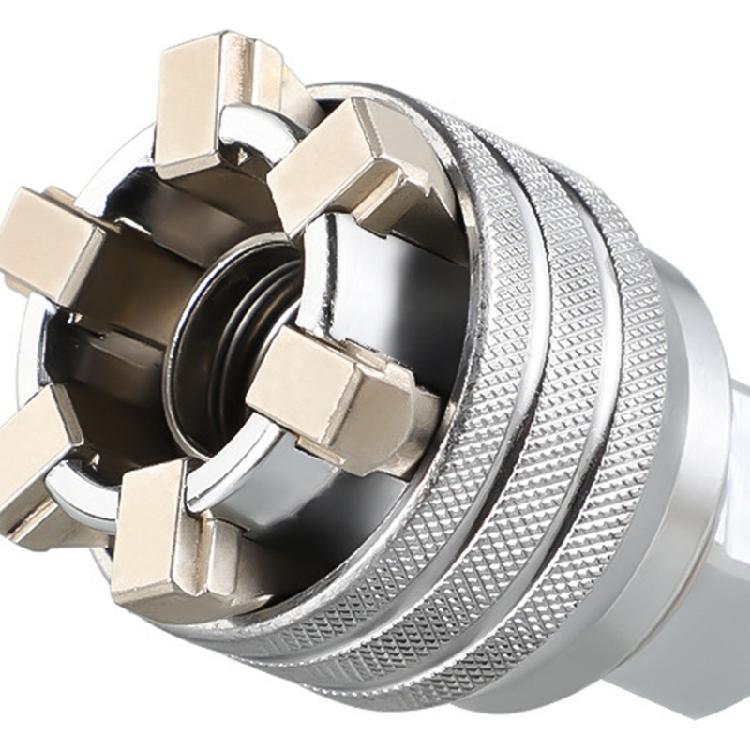 Adjustable Socket Wrench Compatible for 10mm-19mm Bolt Nut Size High Grade Steel for Longevity Efficient Workflows