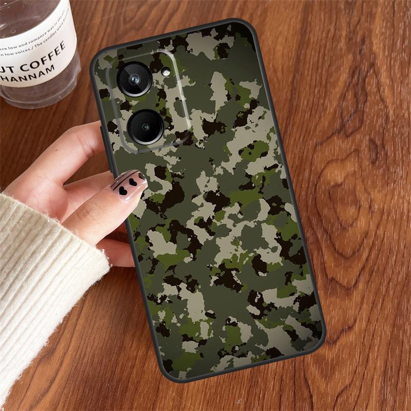 

Военный Камуфляжный Узор Для Realme 10 11 12 13 14 15 Pro Plus C65 C71 C75 C55 C63 C61 C53 C67 C35 GT6 GT7 Pro Чехол Realme C63 4G