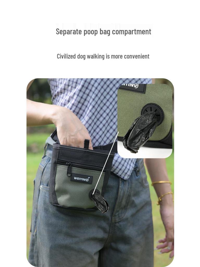 Pet Training Waist Bag - Multifunctional Dog Walking & Feeding Snack Bag