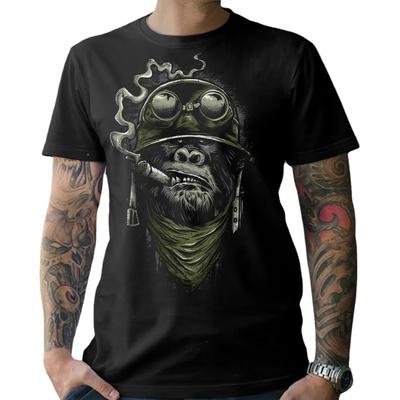 Motorcycle Chopper Bobber Monkey Biker Motorcyclist T-Shirt. Summer Cotton Short Sleeve O-Neck Men's T Shirt New S-3XL