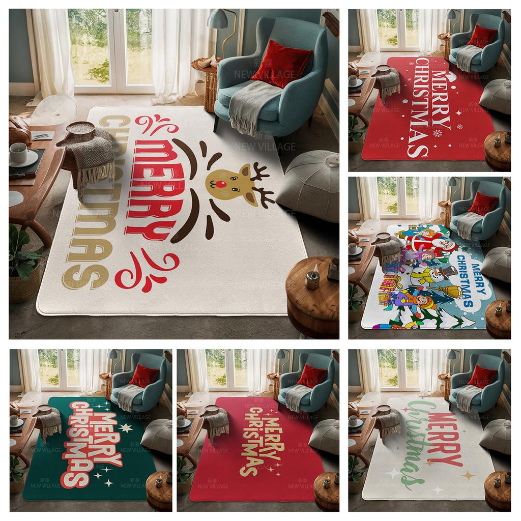 Koberec ke vchodu do domu Rohožka ke dveřím do domu Obývací pokoj Vana Koupelna Protiskluzové koberce s absorpcí vody vana Veselé Vánoce zima