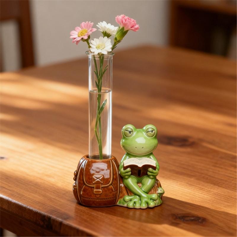 Rabbit Panda Shaped Silicone Craft Mold For Water Propagation Vases Includes Acrylic Test Tubes Reusable Gardening Tool