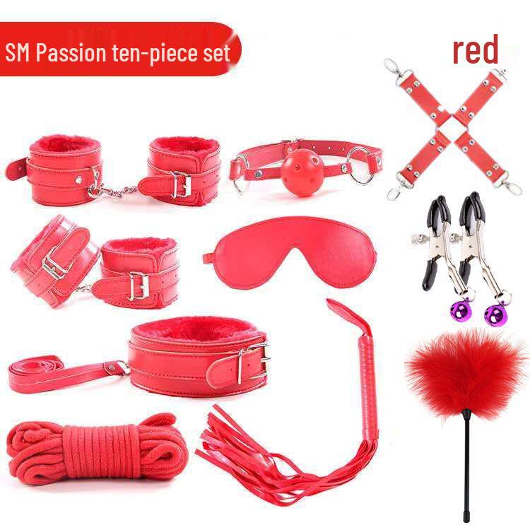 Kit Erotic SM pentru Adulți: Mască de ochi, Zăbală, Bici de piele și Corzi de legare