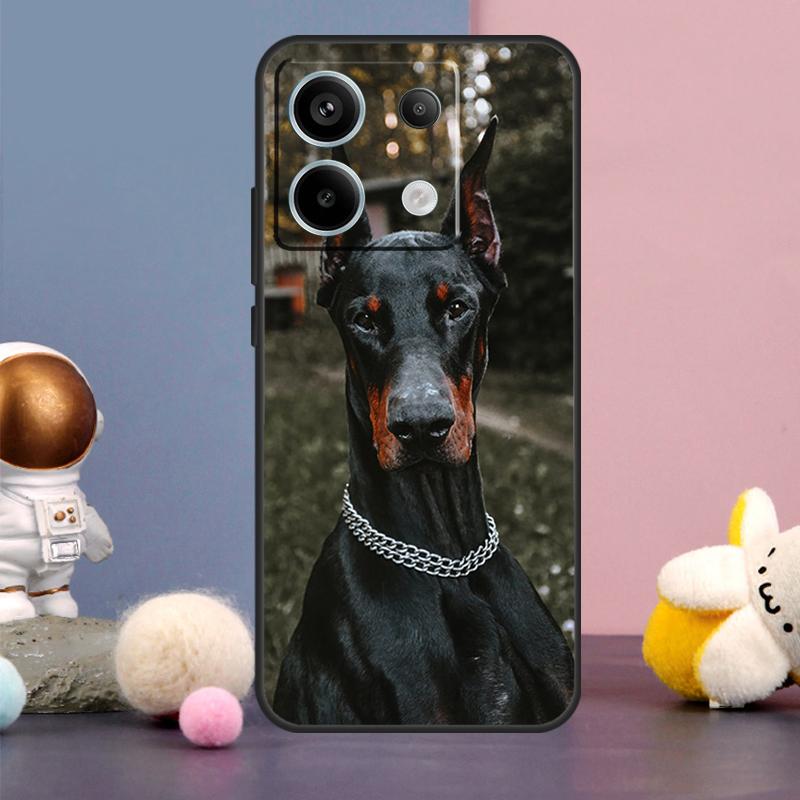 Dackel Dobermann Hunde Hülle Für Xiaomi Redmi Note 13 9 10 11 12 14 15 Pro Plus Redmi 15 15C 14C 10C 12C 13C Abdeckung