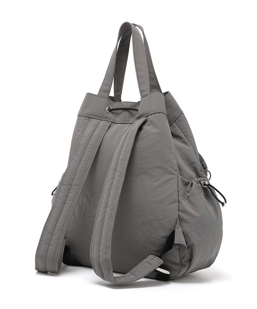 Borsa a Shopper e Zaino String Lemine (Grigio)