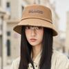 Spring and Autumn New Hat Women's High Quality Embroidered Letter Cotton Bucket Hat Sun Protection Hat