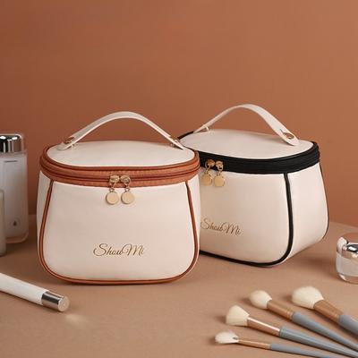 Nieuw Merk Design PU Make-up Tas Grote Capaciteit Make-up Tas Opbergtas Reis Essentieel Draagbare Handtas SM01