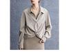 Chemise Lâche Irrégulière Torsadée Patchwork de Dentelle Confortable Respectueuse de la Peau Printemps 2026