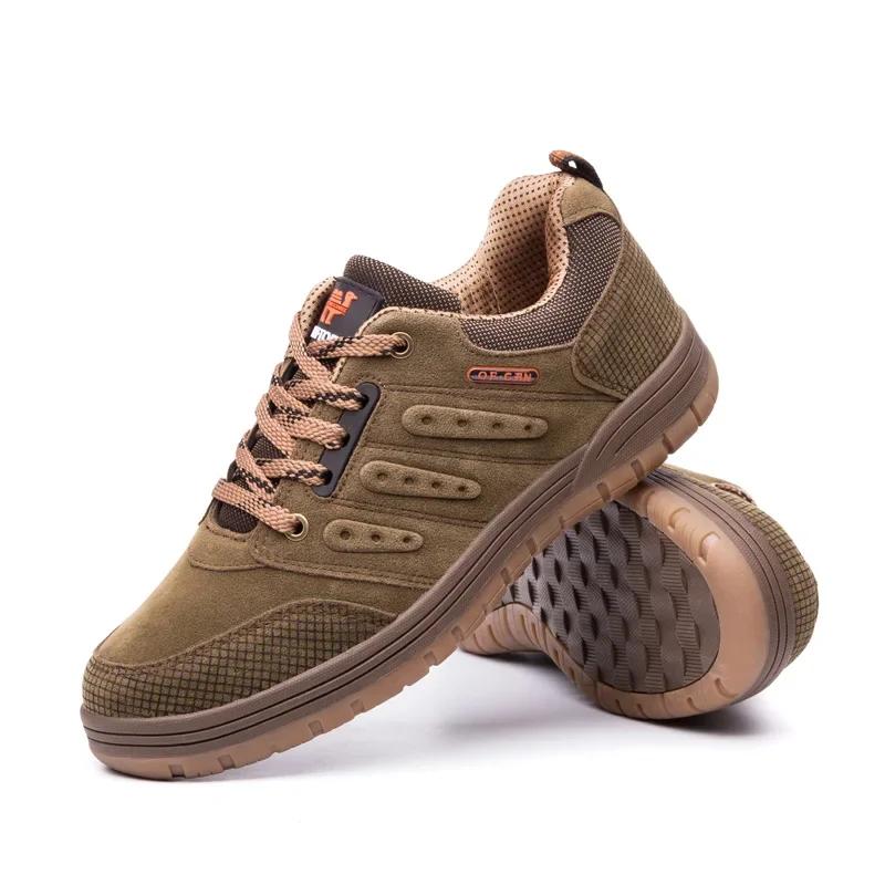 

Men Casual Shoes Autumn Non Slip Work Sneakers Cowboy Suede Footwear Jeans Boy Lace Up Handmade Retro Leisure Zapatos De Hombre 44