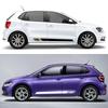 2PCS Racing Style Car Side Stickers Auto Tuning Modification PVC Decals For VW Volkswagen Polo 6R 6C 9N 9N2 9J Car Accessories