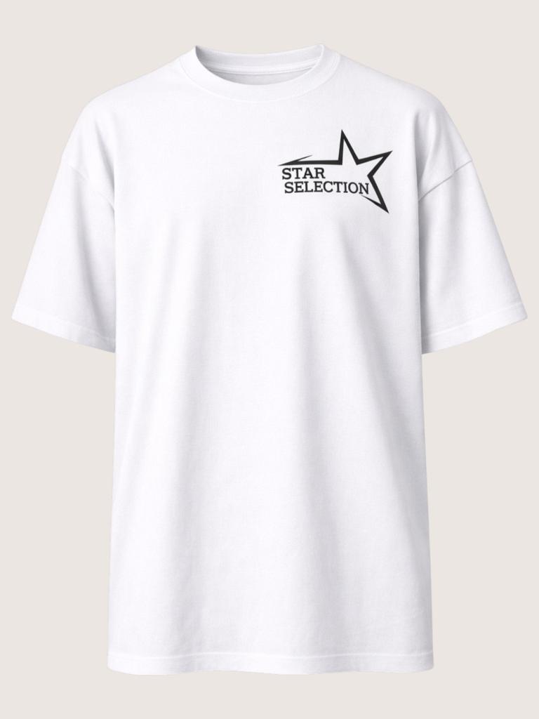 ZBLACK Star Selection Small Logo Small Logo Oversized Short Sleeve (White)