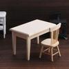 House Decor Ornament Decorative Miniature Mini Tiny Chair Dollhouse Furniture Dining Room Table