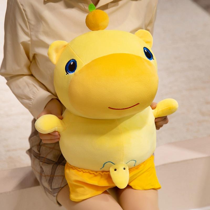 Cute Capybara Lulu Elephant Doll Push Pillow Plush Toy Children's Doll Soothing Companionship Doll Gift