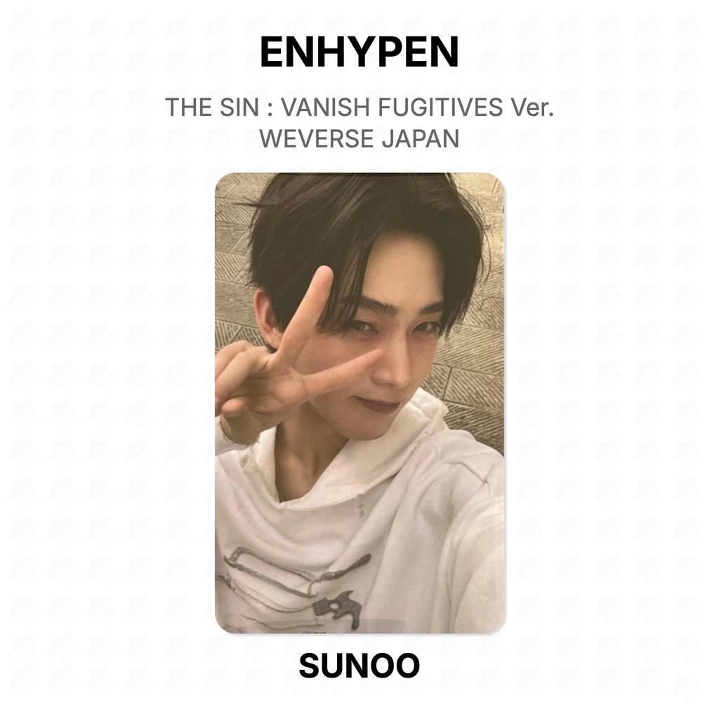 ENHYPEN DIE SÜNDE : VANISH FUGITIVES Version. WEVERSE JAPAN Offizielle Fotokarte