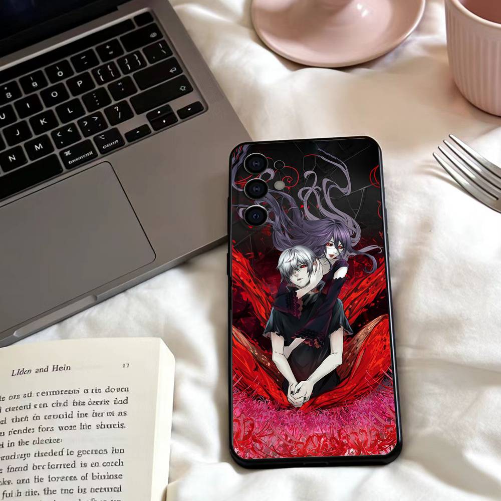 Anime T-Tokyo Ghoul wallpaper  Phone Case For Samsung S25,24,23,22,30,21,10,9,Ultra,Plus,Lite,FE,4,5 G Soft Black Case