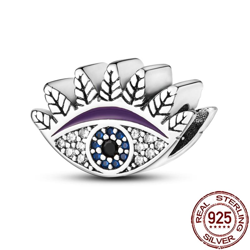 Charms Copper Hamsa Hand All-Seeing Eye Horus Fatima Protection Beads Fit Bracelet Necklace Women Diy Jewelry