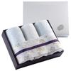 Imabari Towel Towel Face Towel Made In Blue Perfect for Baby FT3 Set, Gift, 100% Cotton, Japan, (Sarara) "Irodori" 3-Piece Set, & White,