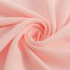 Rose Golden Table Runner Modern Decorative Pure Color Chiffon Dining Tabletop Linens with 2 White Ties for Wedding
