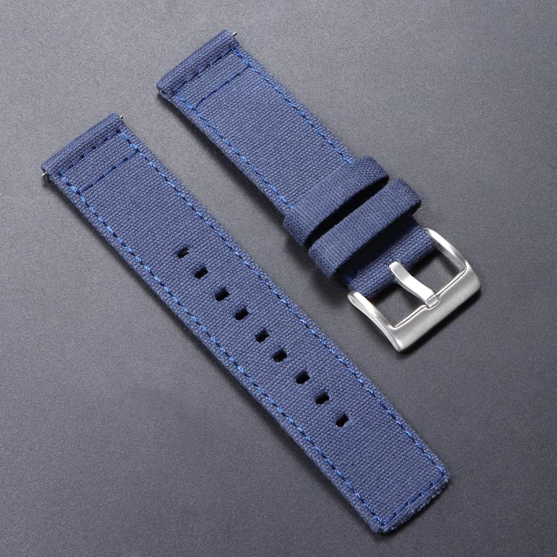 Neues Nylon-Canvas-Schnellverschluss-Uhrenarmband 20mm 22mm Ersatz-Uhrenarmbänder für Herren Damen Militär-Sport-Stoff-Armband Gürtel