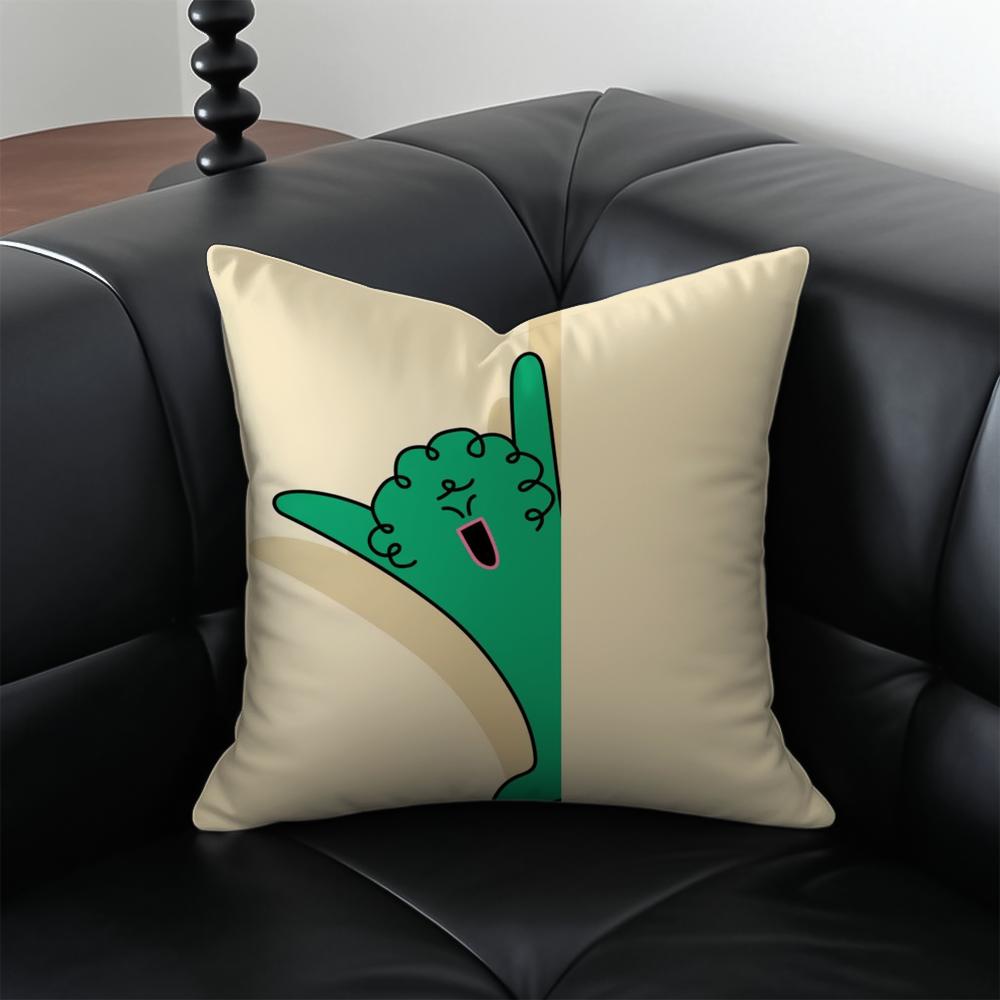 PeekaBoo Animals Cushion Cover Pillow Case Antidustmite Invisible Zipper Silky Plush Cushion