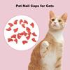 20 stk Pet Nail Caps med selvklebende Fasjonable Pet Claw Covers Cat Nail Tip Claw Protector Dyretilbehør for hunder Katter
