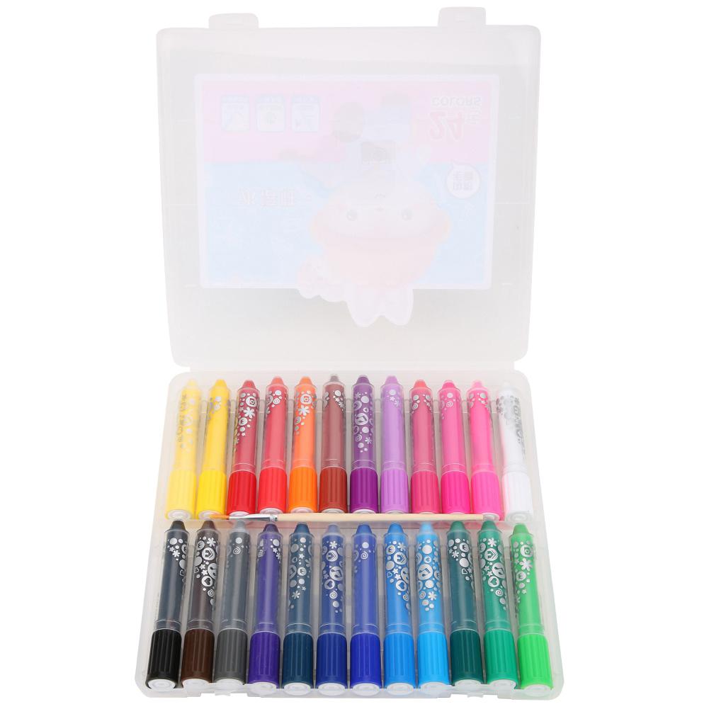 Oil Painting Stick Water-Soluble Rotating Drawing Pen Tool Stationery Art Supplies(12 Colors )