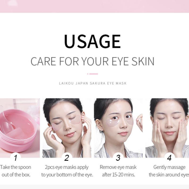 LAIKOU Masque pour les yeux Sakura 50pcs