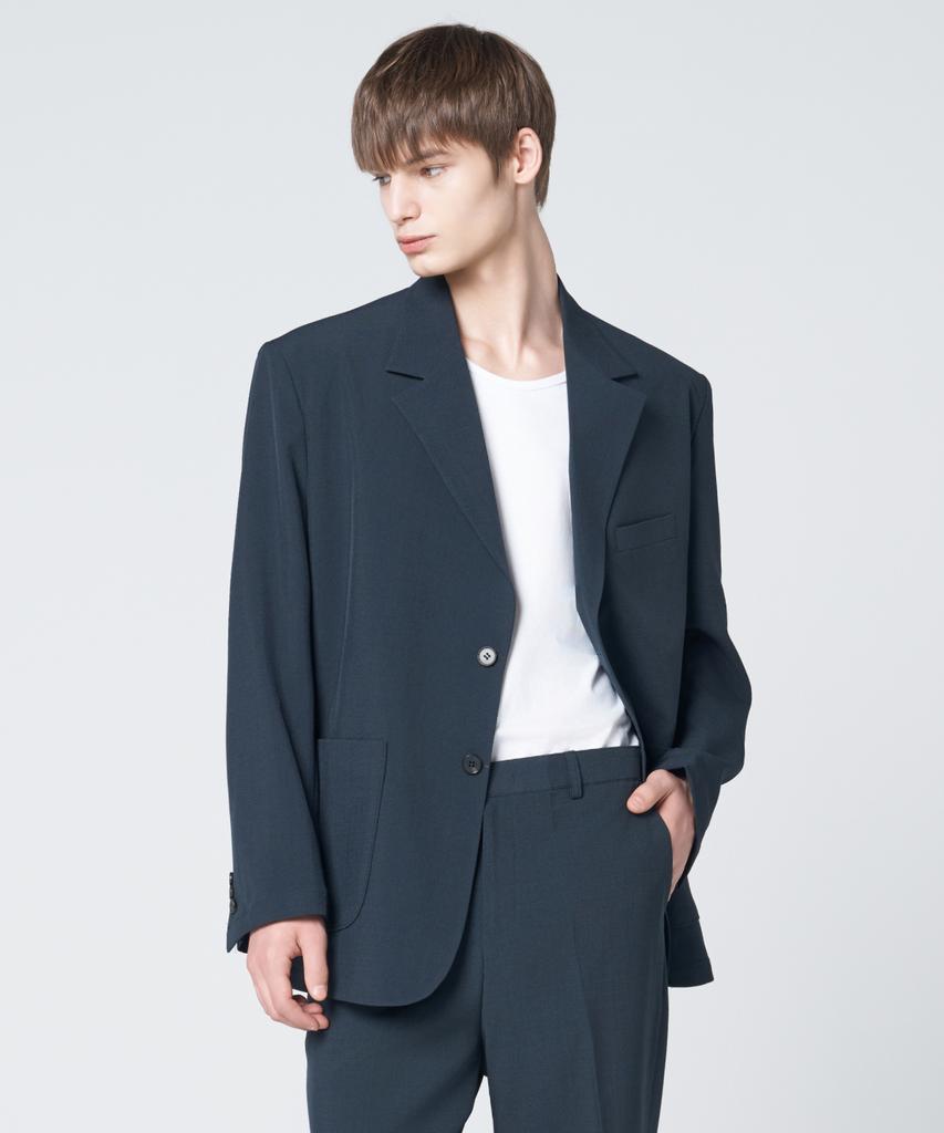 Hyoji Ss Washable Semi-Over Fit Blazer ( S01 - 5 Colors )