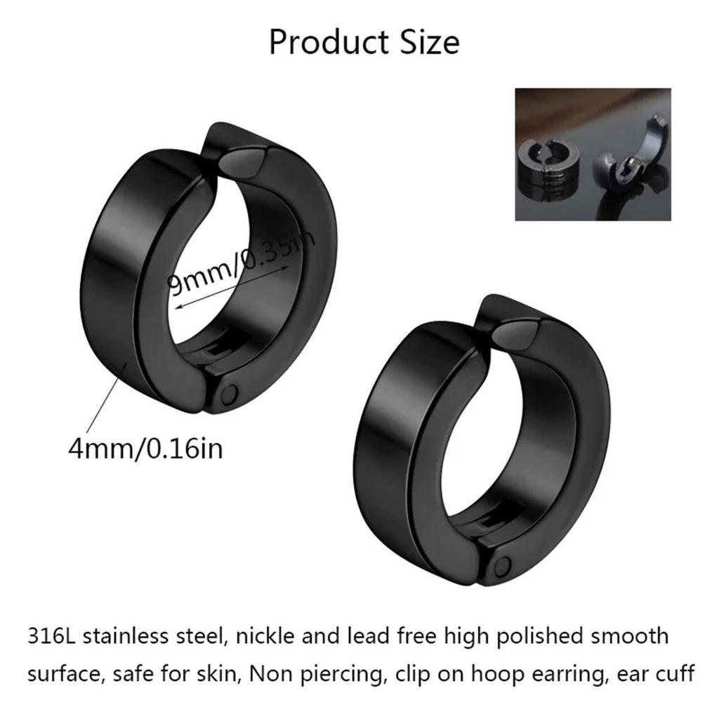 Fashion Cuff Earring, Non Piercing Hoop Earring Clip on Earring Fake Piercing Earring Hoop