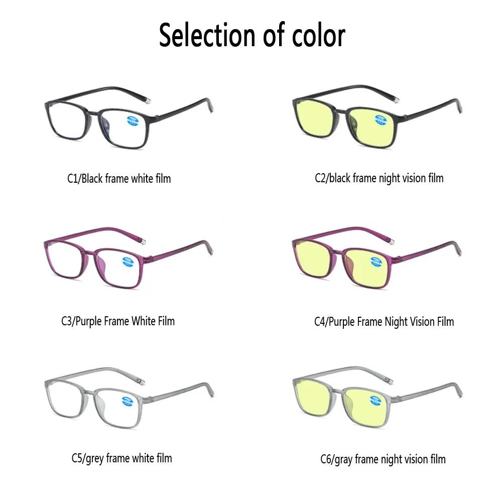 TR90 Intelligent Zoom Reading Glasses Automatically Adjust Reading Glasses Anti-blue Light Night Vision Presbyopic Eyewear