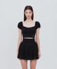 NOT YOUR ROSE Lace Square T-Shirt (Black)