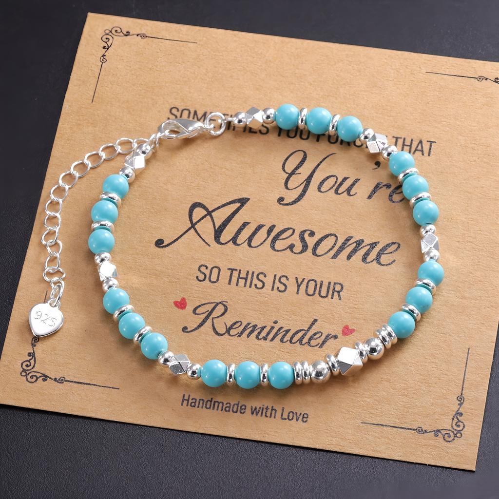 Original Polyhedral Beaded Bracelet Handmade Gift for Yourself Bring Good Mood Bracelet
