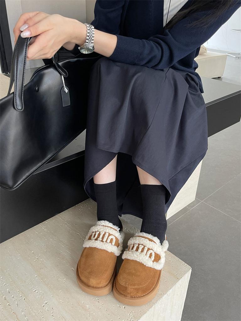 2025 new flat-bottomed bag head slippers Mao Mao women's shoes