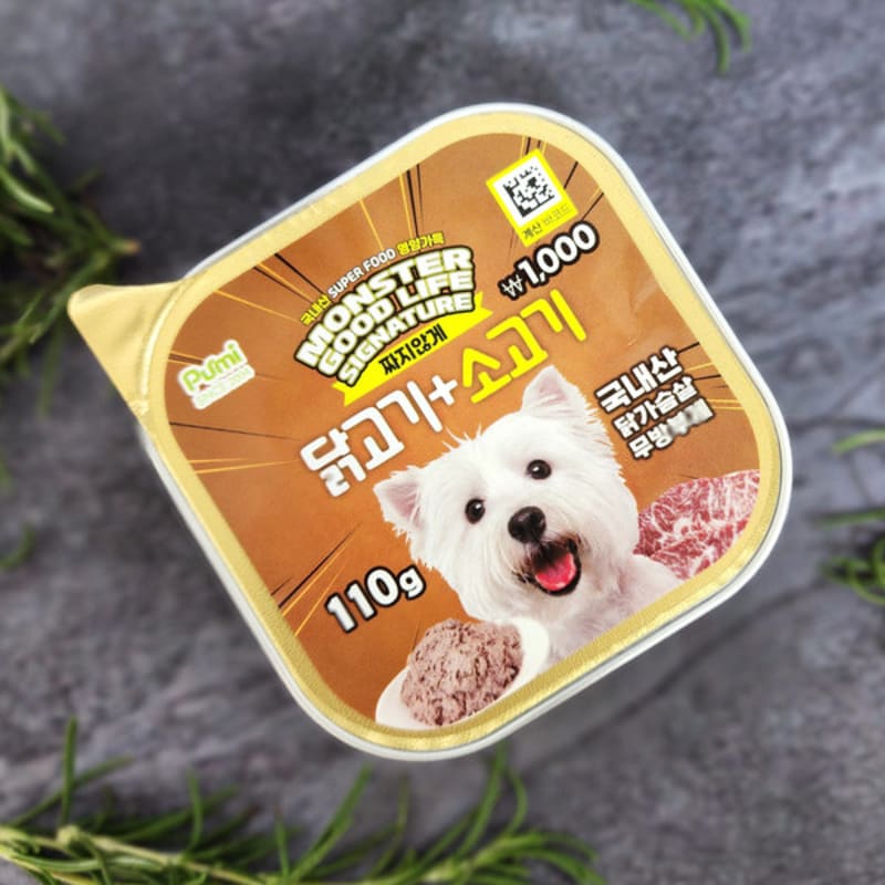 

Purmi Monster Good Life Signature Stock Can Chicken & Beef For Dogs (110G)