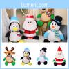 Christmas Santa Claus Plush Toy Cute Reindeer Stuffed Animal Holiday Gift 21cm