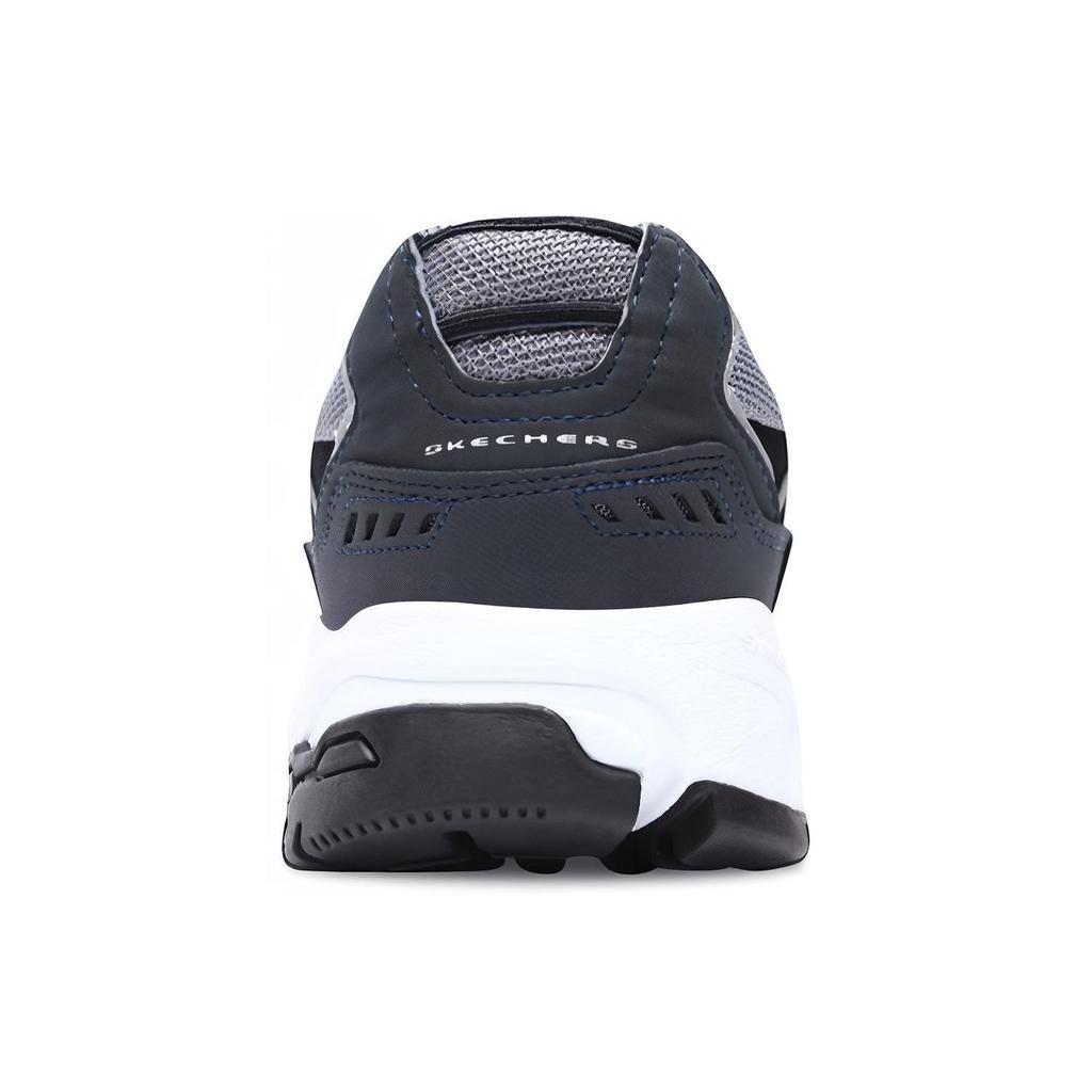 Skechers Stamina Mesh Fabric Comfortable Versatile Shock Absorbing Durable Breathable Low Top Dad Shoes Men sneaker Black 51286-NVBK