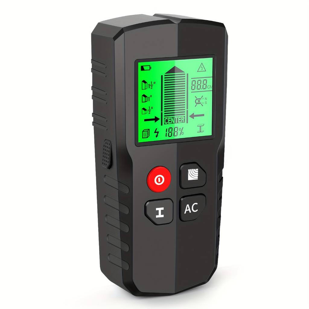 Professional Wall Scanner With HD LCD Display, Accurately Detect Wood, AC Wires, Metal Studs, Beams And Pipes, Easy To Use Reliable Wall Detector