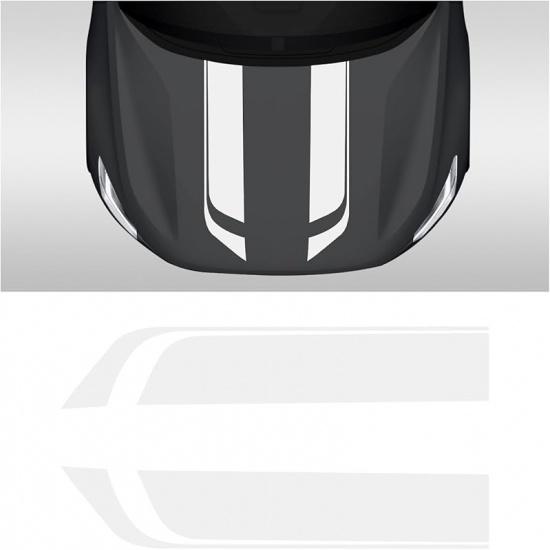Car Hood Decal Sticker, Automotive Side Body Stripe Graphics Racing Bumper Sticker, Universal Vehicle Skirt Roof Bonnet Vinyl Decal Exterior