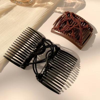 Yousheng Women Hair Comb Elastic Rope Design Non-Slip Hair Comb Yoga Running Makeup Versatile Hair Accessories