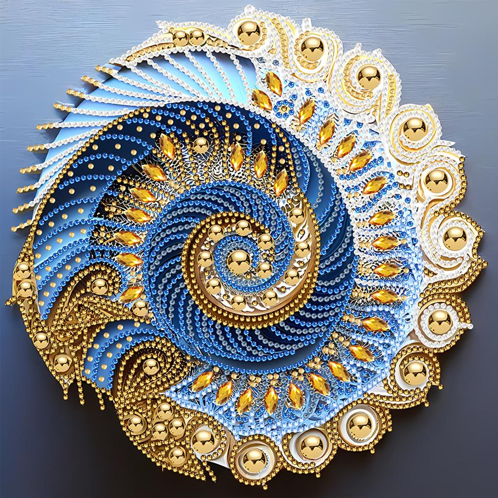 Abstract Special Shape Quilling DIY Partial Drill Diamond Art Kit 30x30cm Crystal Diamond Art for Adults Home Wall Decor