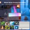 Flammenbefeuchter, Aromadiffusor für Zuhause, Duftdiffusor mit weißem Rauschen, farbenfrohe Nachtlampe