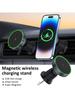 Car Phone Charging Mount for 15 14 13 Magnetic Adsorption Charging Stand Car Air Vent Mount Wireless Charging Stand
