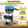 VEVOR Router Tool, 710W Wood Router, Router for Woodworking with 3 Router Collets