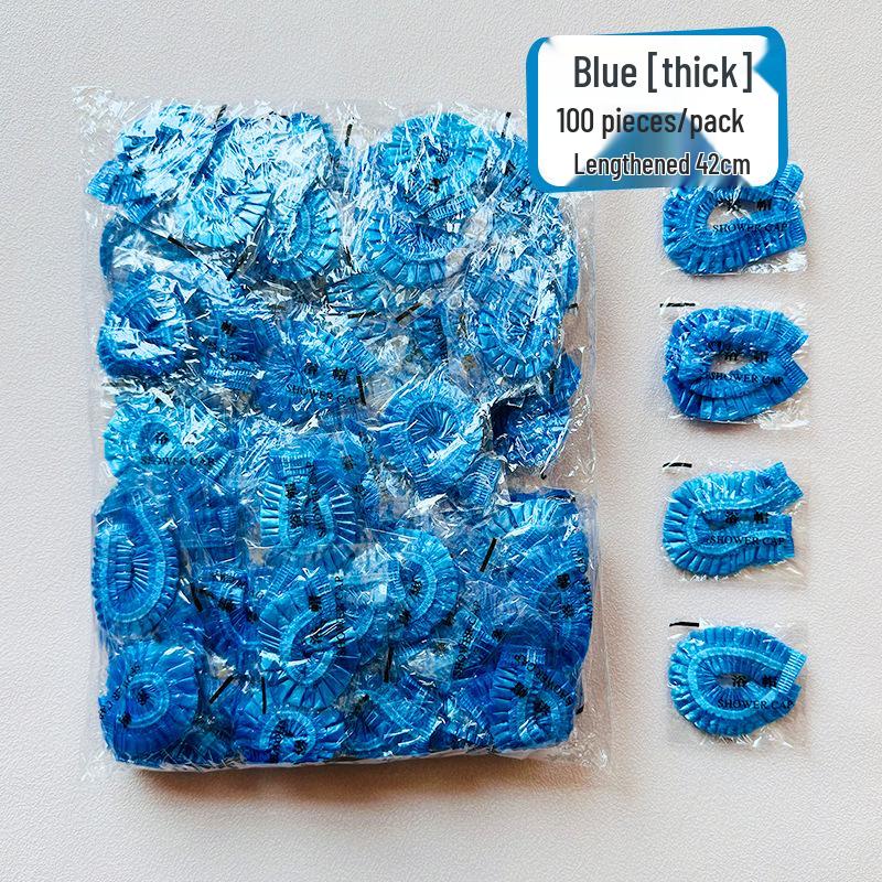 100-Pack Thick Disposable Shower Caps for Bathing & Hair Styling