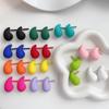 Retro Heart Water Drop Acrylic Stud Earrings - Simple Fashion Jewelry for Women 2023