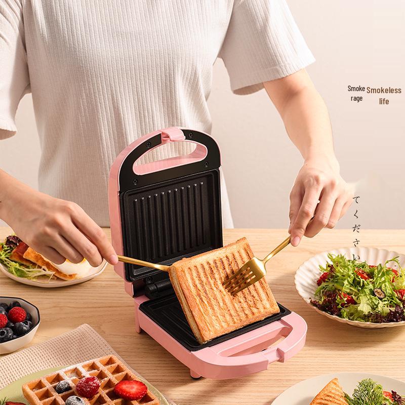 Compact Multifunctional Breakfast Maker: Bread, Toast, Grill, Pancake Machine