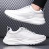 Sneakers Men's 2025 New Trend Leather Light Soft Sole Casual Shoes Student Running Outdoor High-end Men's Shoes