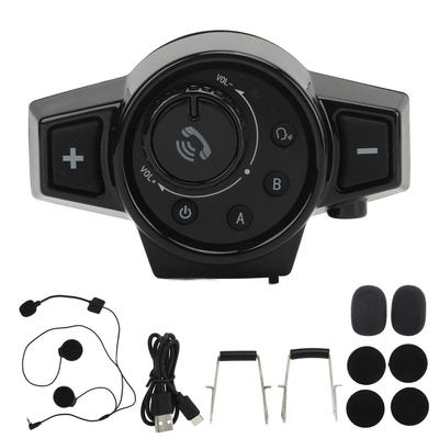 Motorcycle Helmet Bluetooth Headset Waterproof Bluetooth 5.0 Motorcycle Intercom Riding Call Hands Free Music Motorbike